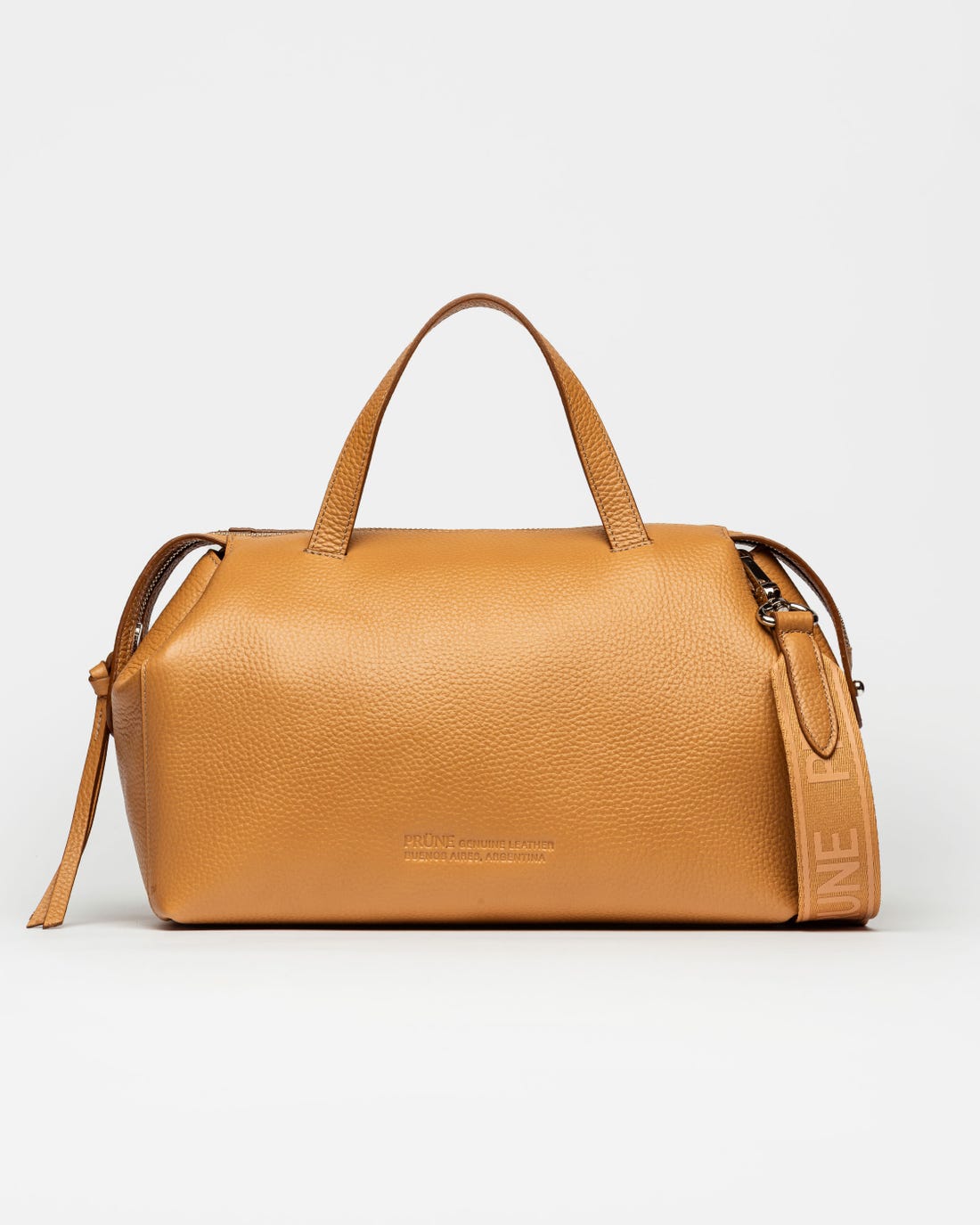 Cartera de mano Resort en cuero graneado