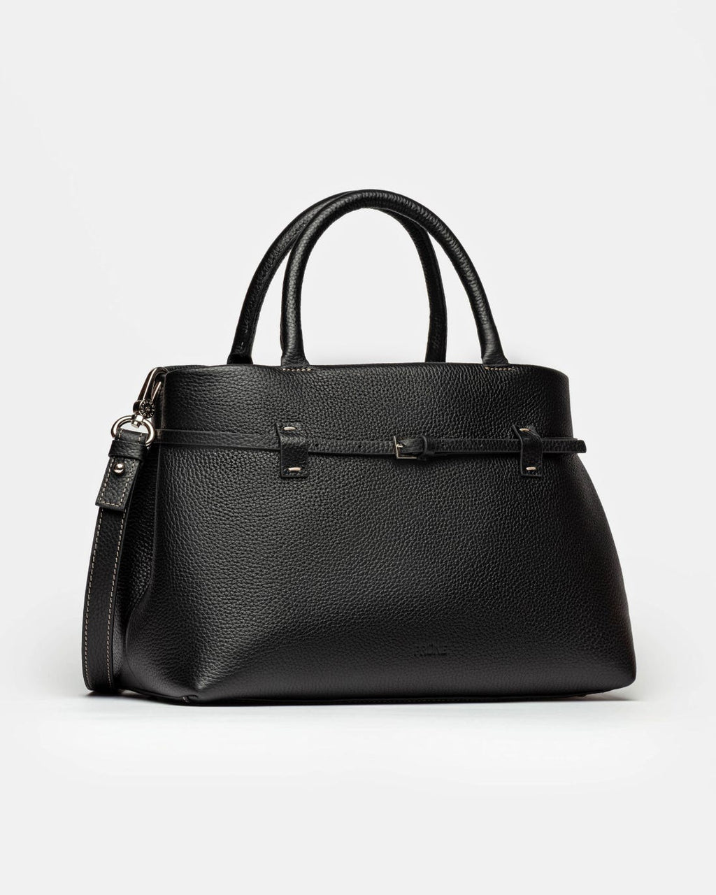 Cartera de mano Bay en cuero graneado