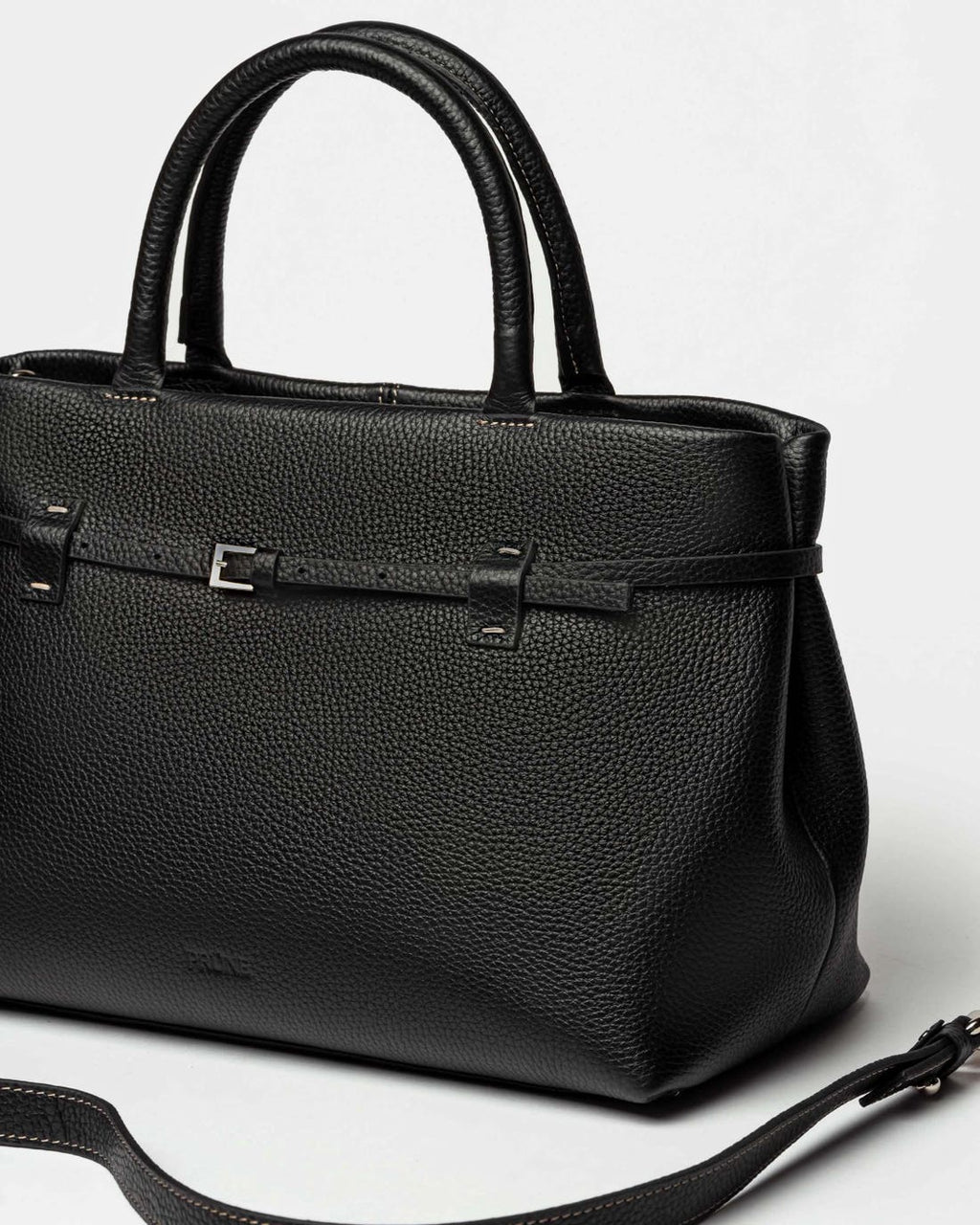 Cartera de mano Bay en cuero graneado