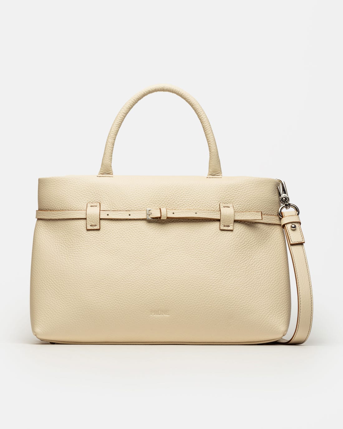 Cartera de mano Bay en cuero graneado