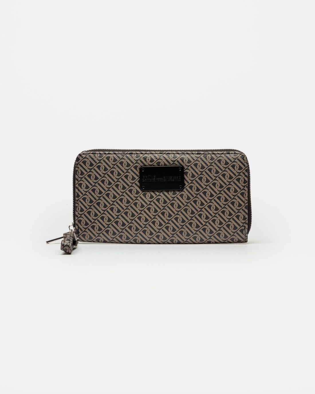 Billetera Monogram en efecto cuero